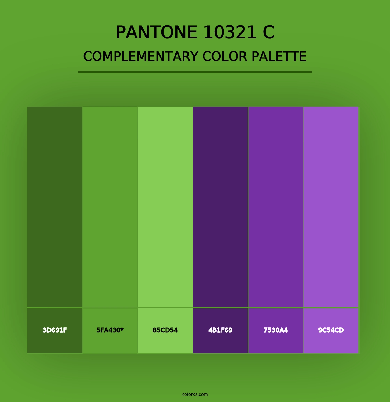 PANTONE 10321 C - Complementary Color Palette