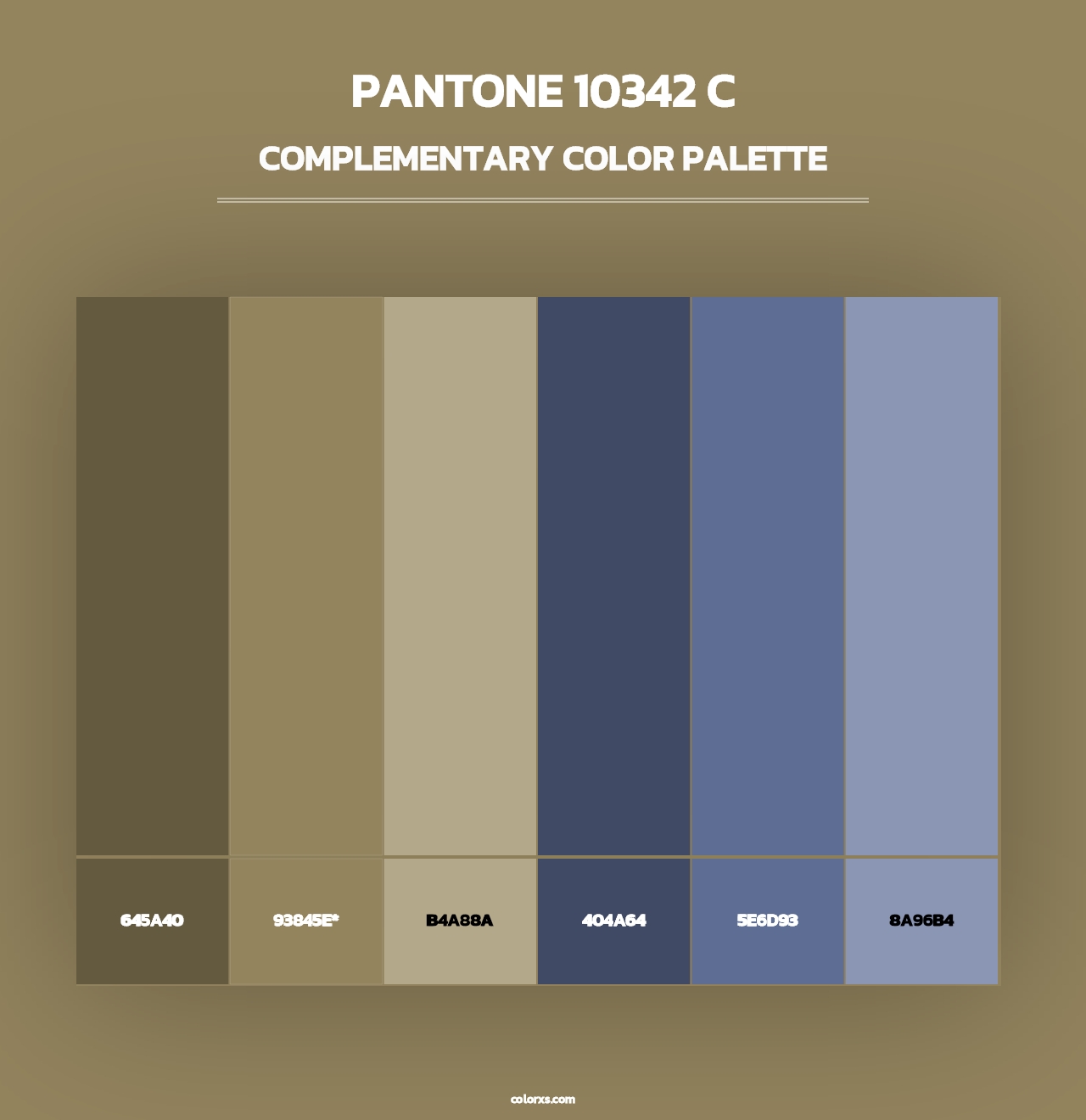 PANTONE 10342 C - Complementary Color Palette