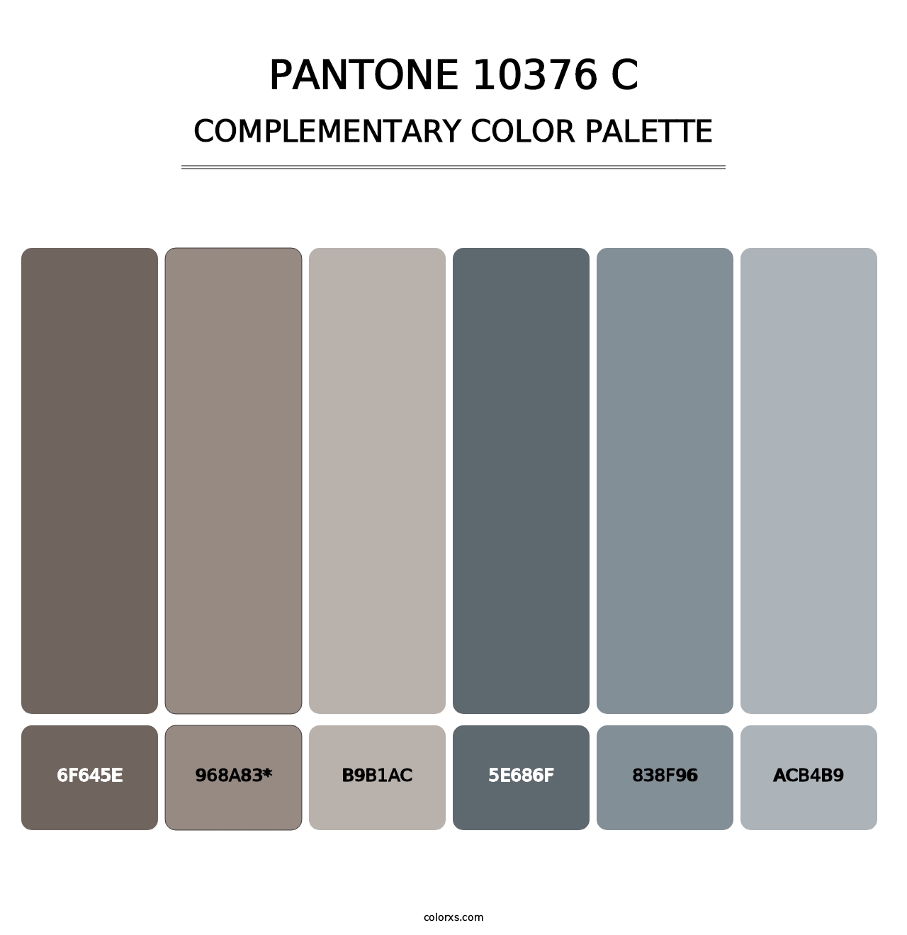 PANTONE 10376 C - Complementary Color Palette