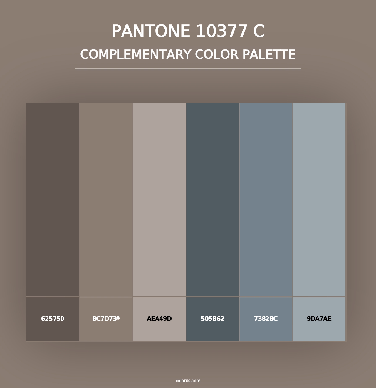 PANTONE 10377 C - Complementary Color Palette