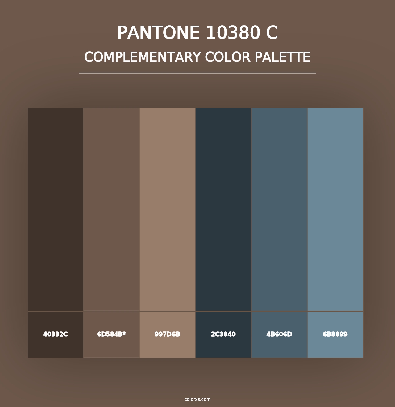 PANTONE 10380 C - Complementary Color Palette