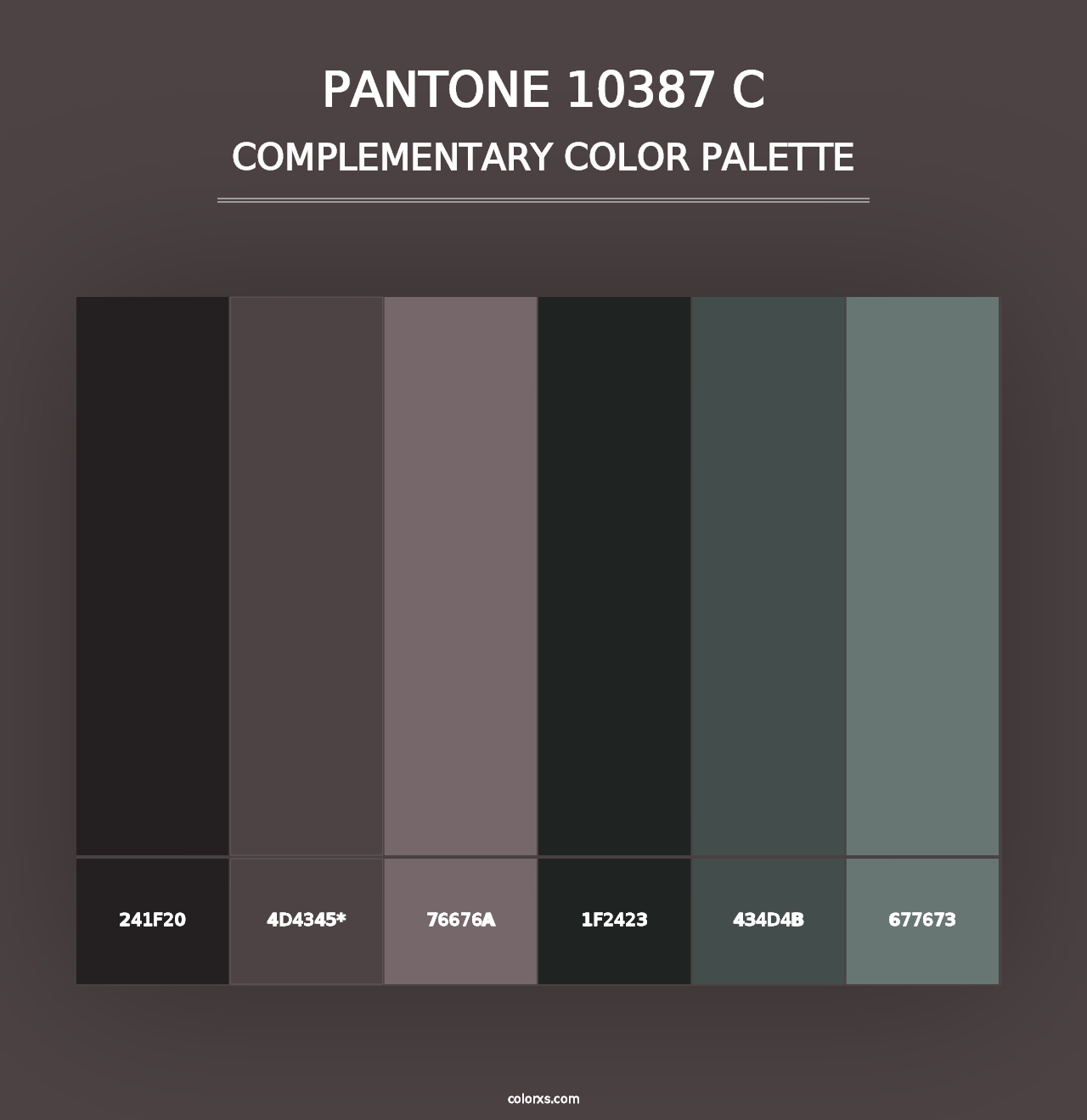 PANTONE 10387 C - Complementary Color Palette