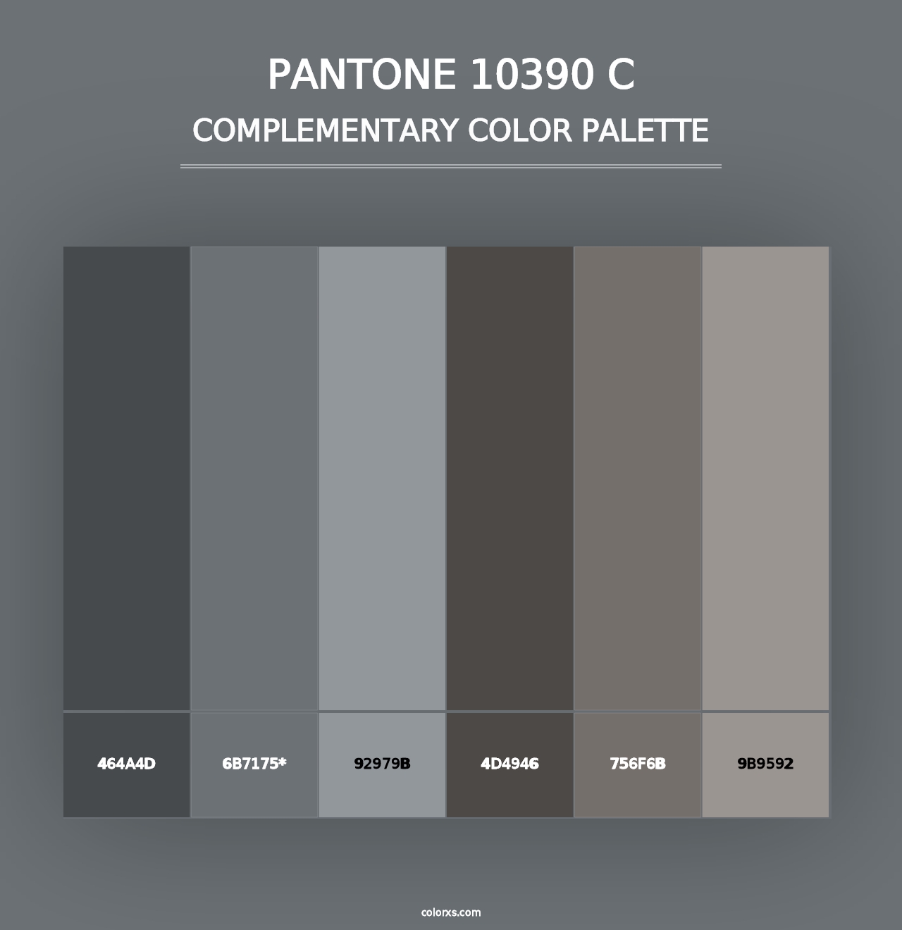 PANTONE 10390 C - Complementary Color Palette