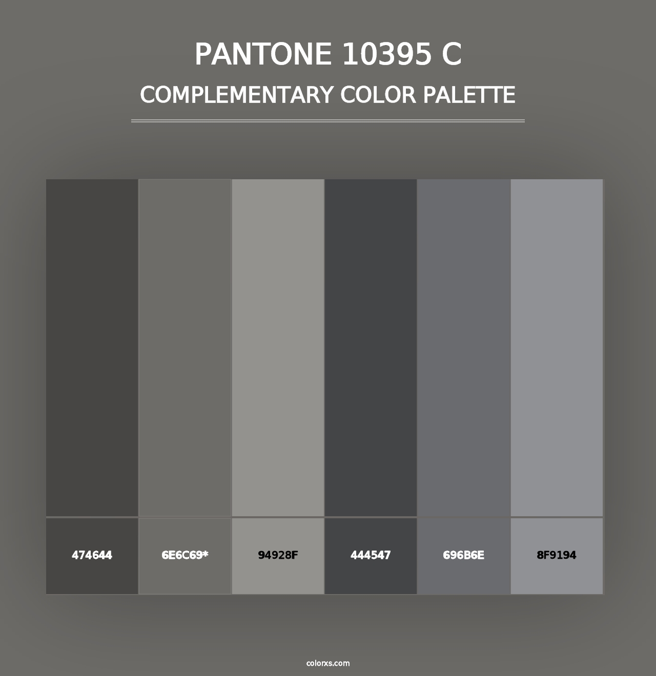 PANTONE 10395 C - Complementary Color Palette