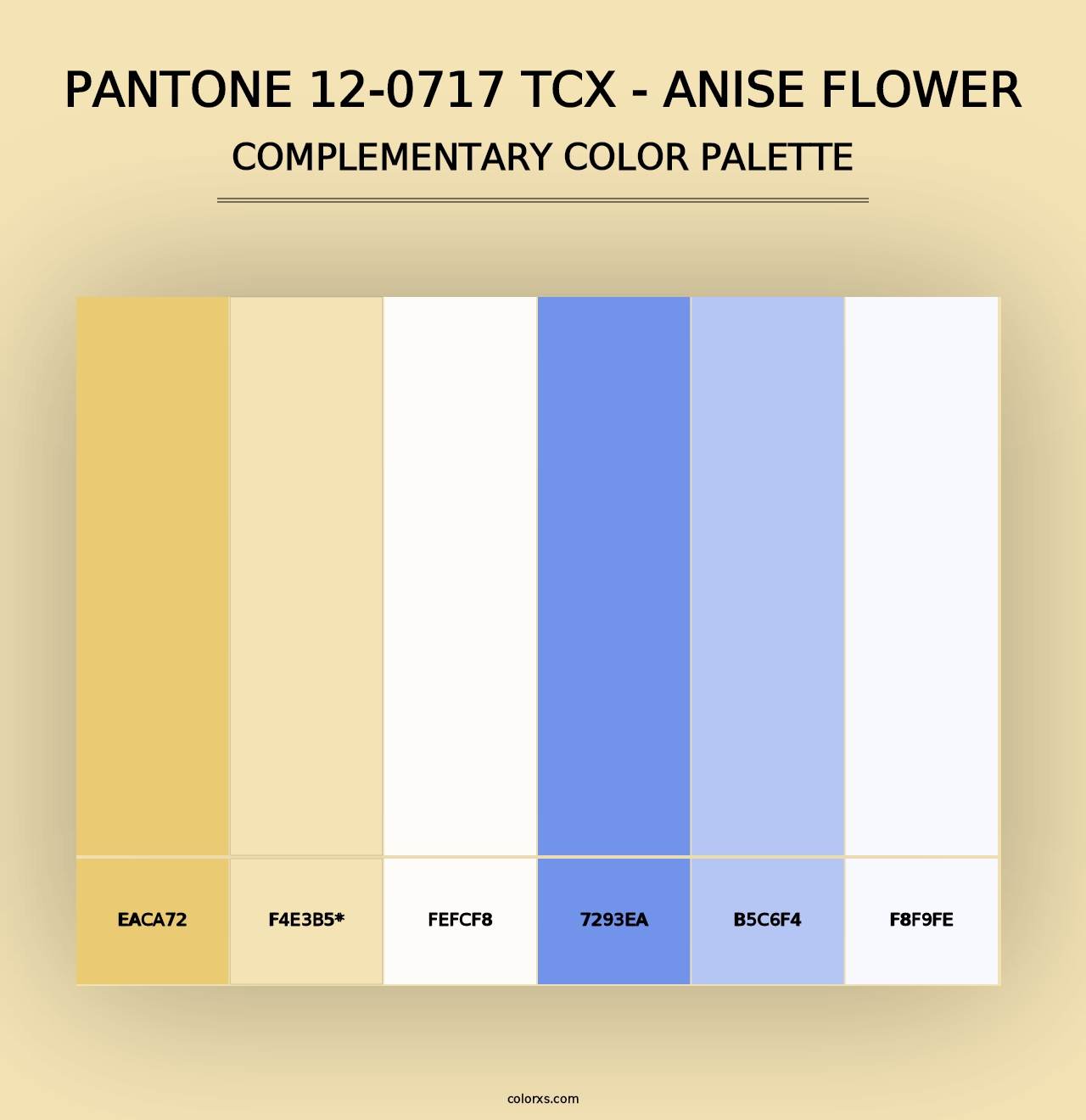 PANTONE 12-0717 TCX - Anise Flower - Complementary Color Palette