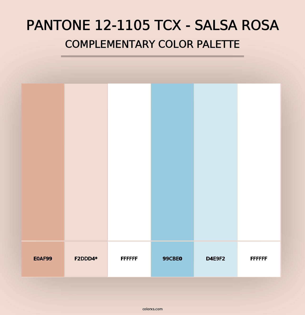 PANTONE 12-1105 TCX - Salsa Rosa - Complementary Color Palette