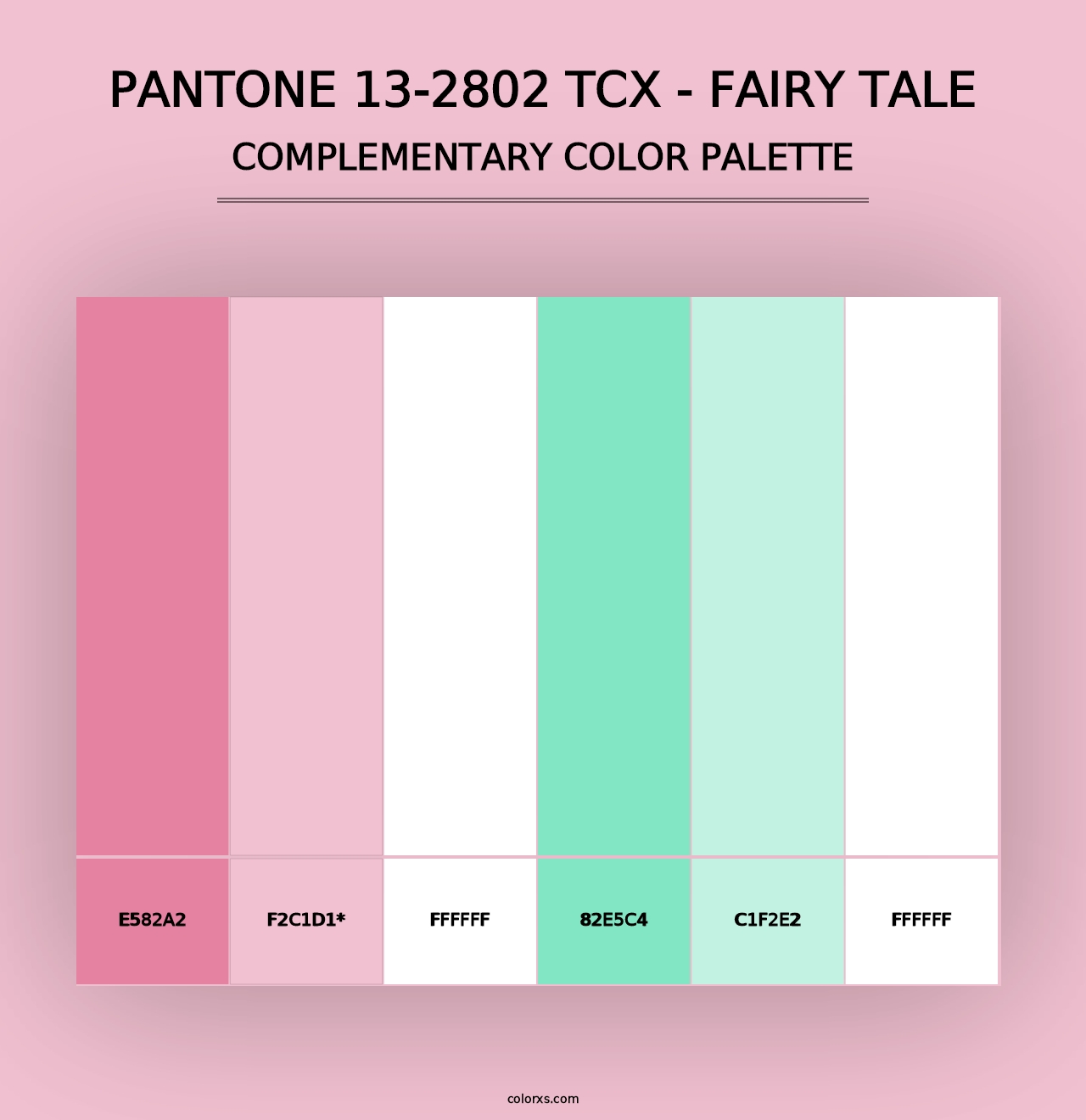 PANTONE 13-2802 TCX - Fairy Tale - Complementary Color Palette