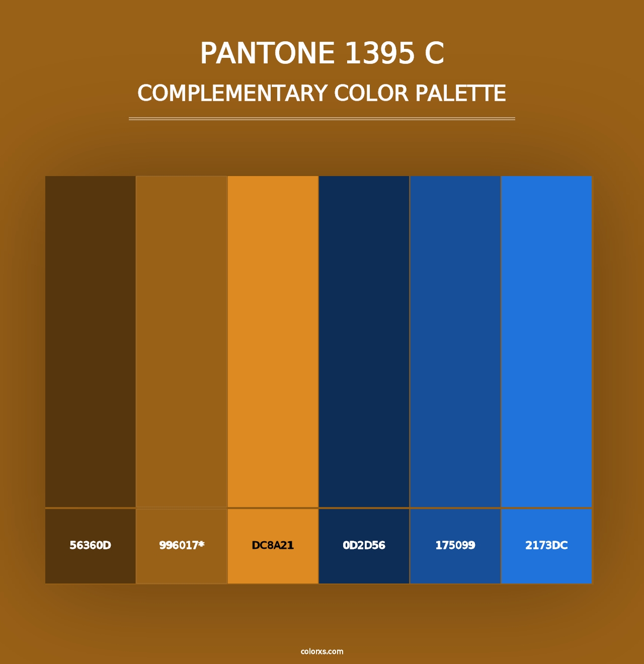 PANTONE 1395 C - Complementary Color Palette