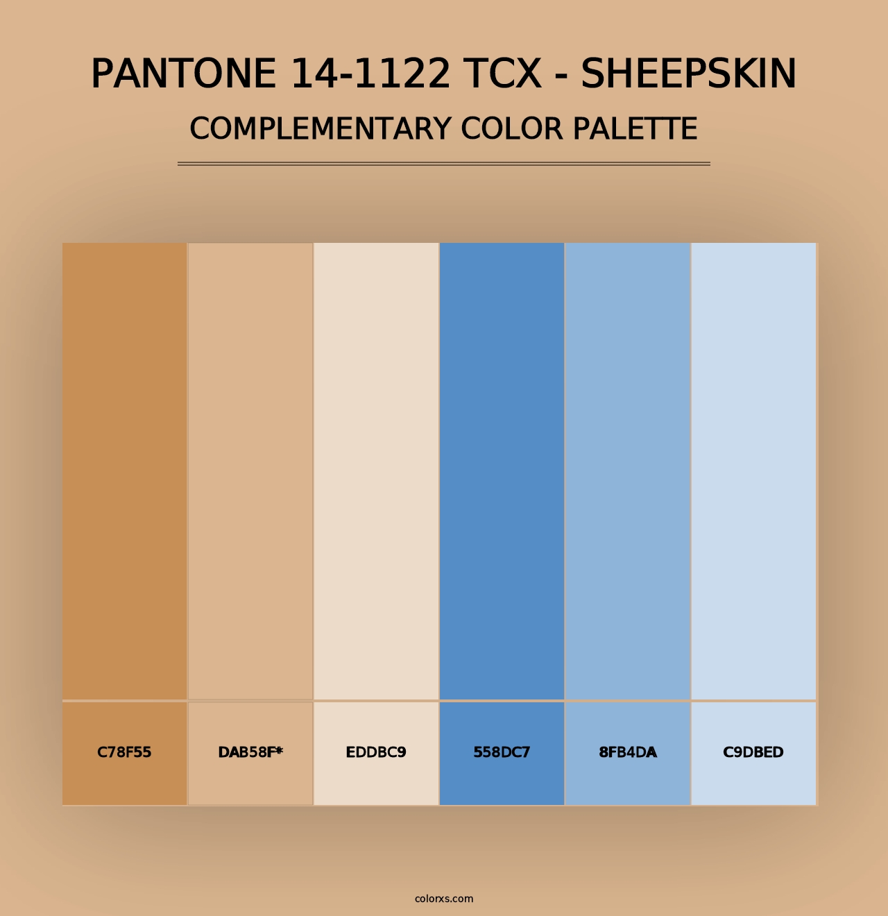 PANTONE 14-1122 TCX - Sheepskin - Complementary Color Palette