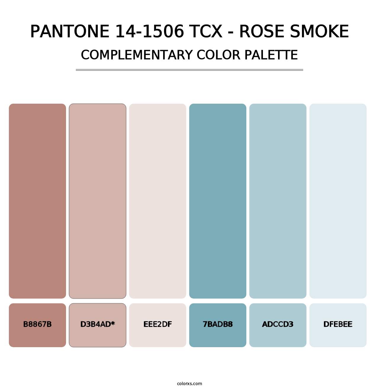 PANTONE 14-1506 TCX - Rose Smoke - Complementary Color Palette