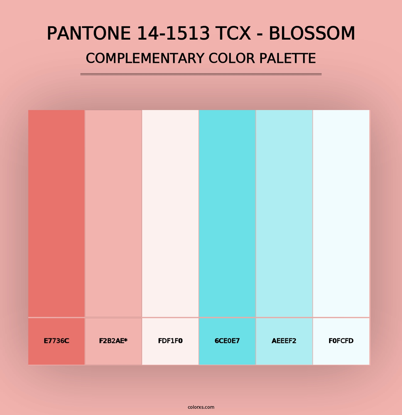 PANTONE 14-1513 TCX - Blossom - Complementary Color Palette