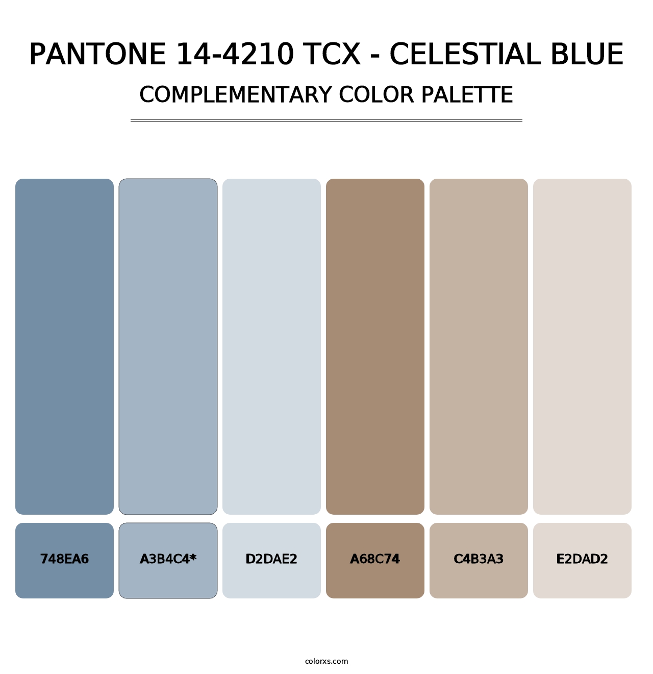 PANTONE 14-4210 TCX - Celestial Blue - Complementary Color Palette