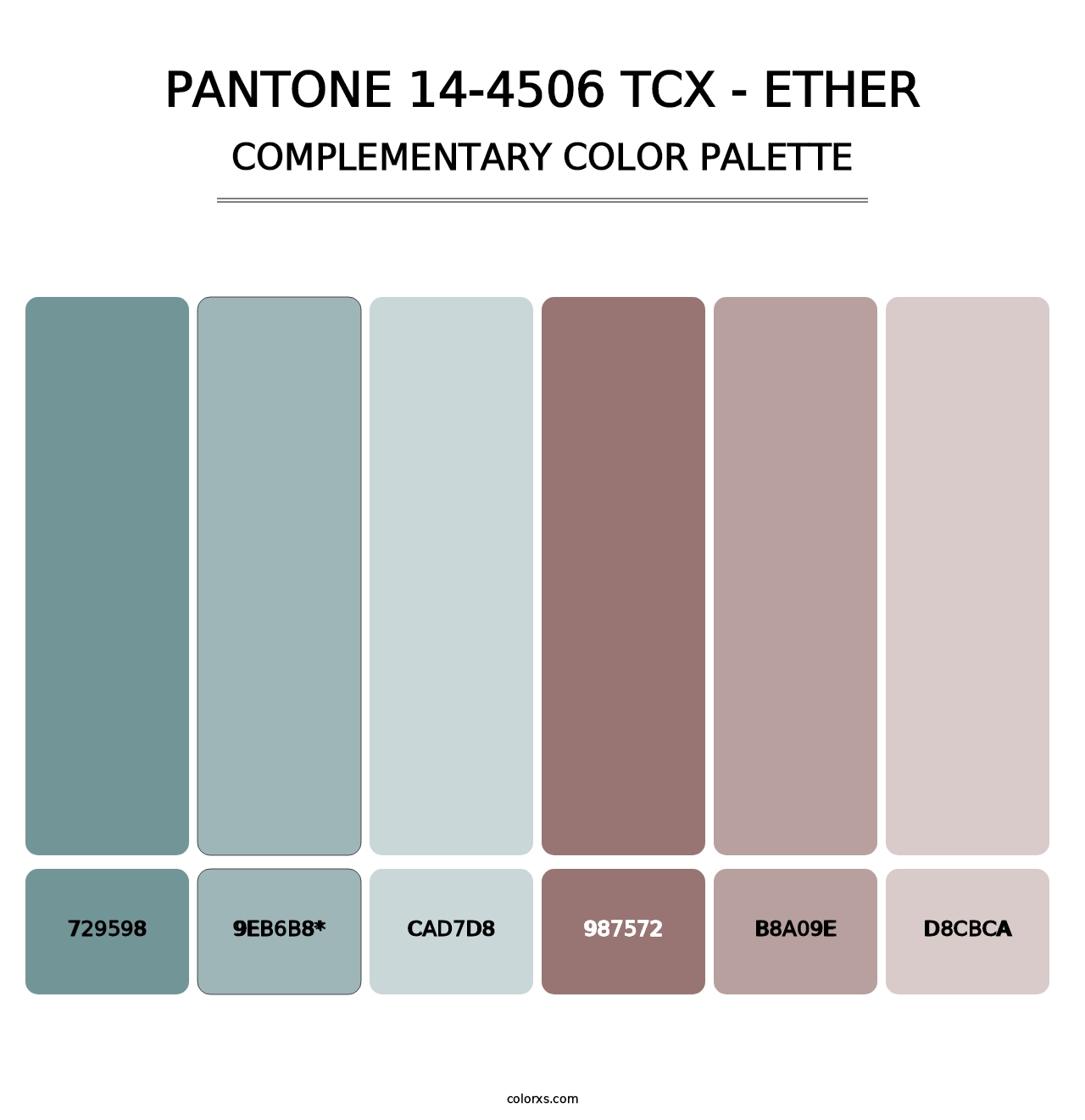 PANTONE 14-4506 TCX - Ether - Complementary Color Palette