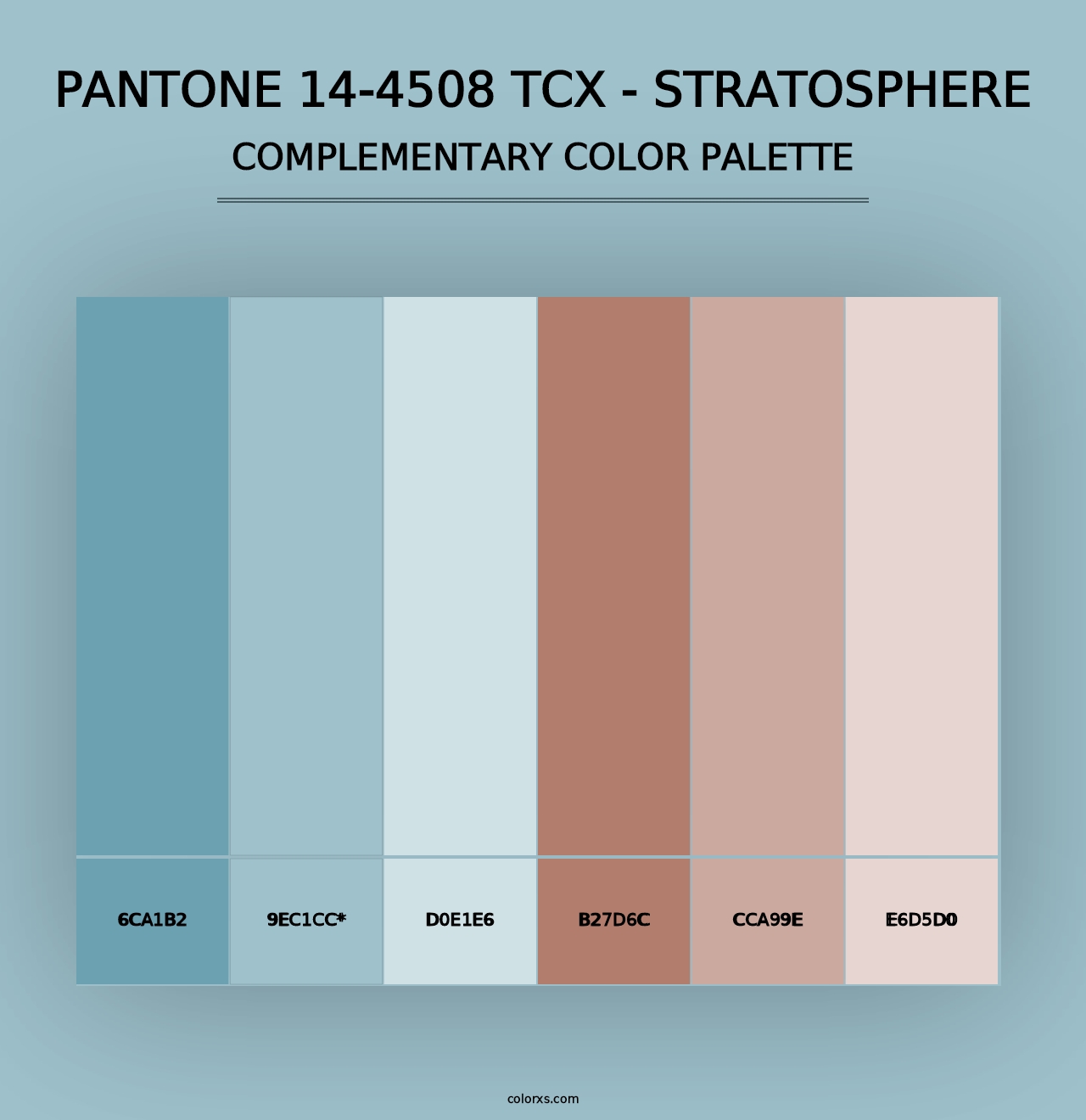 PANTONE 14-4508 TCX - Stratosphere - Complementary Color Palette