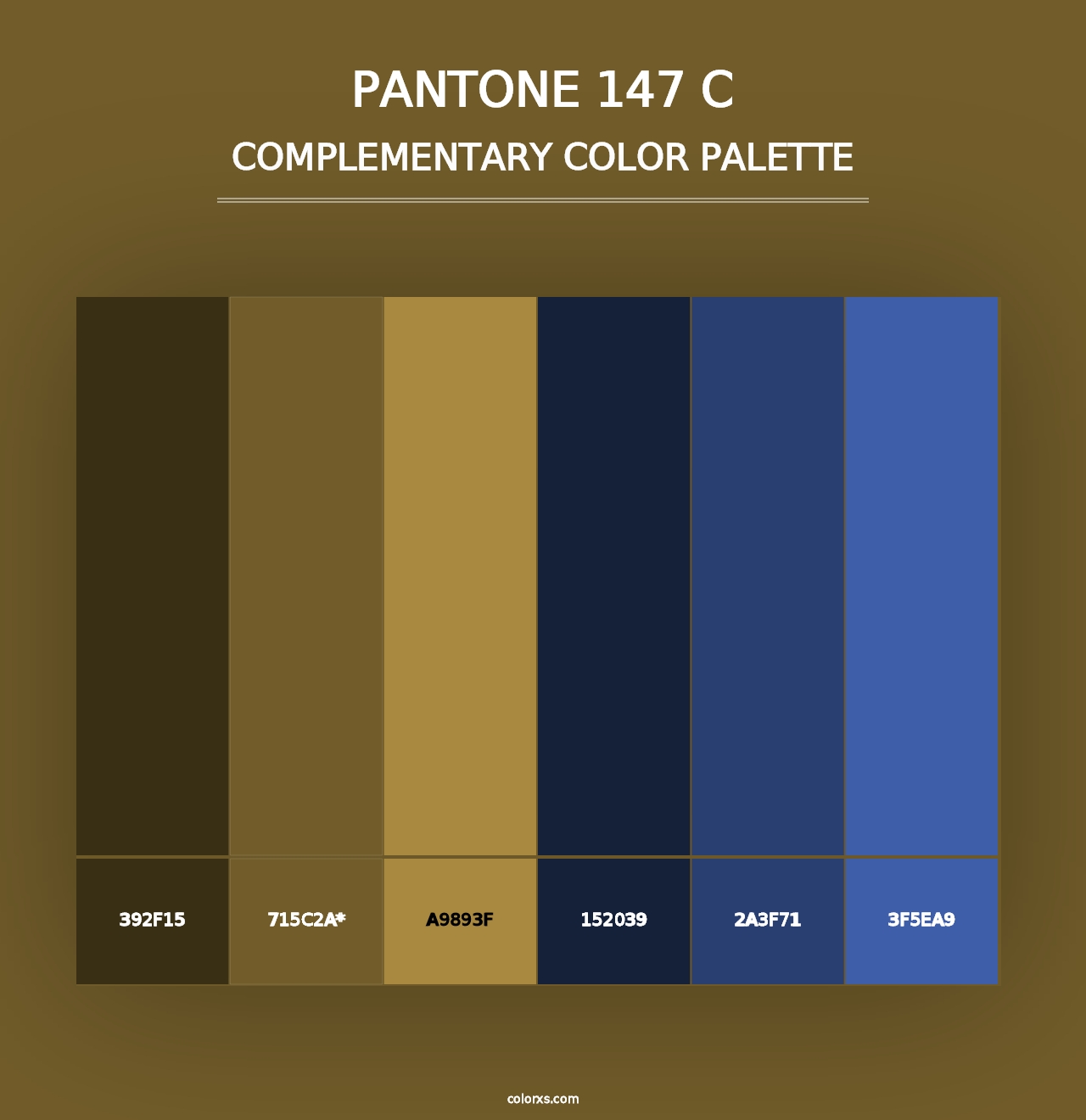 PANTONE 147 C - Complementary Color Palette