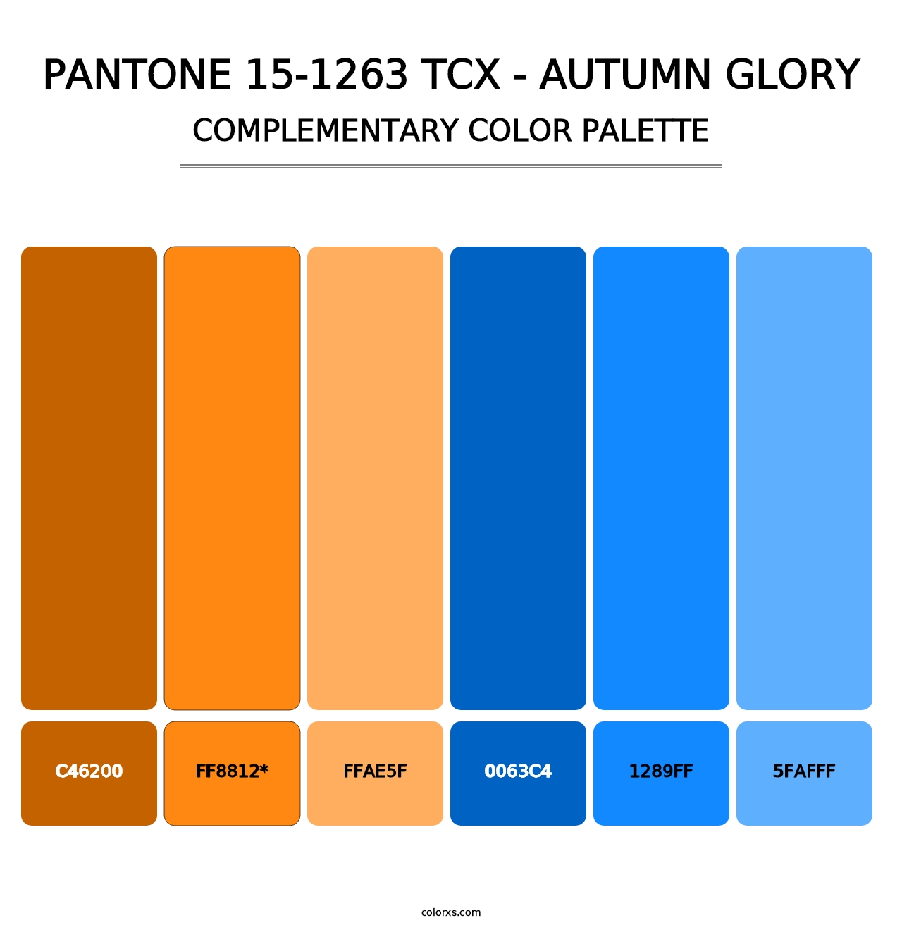 PANTONE 15-1263 TCX - Autumn Glory - Complementary Color Palette