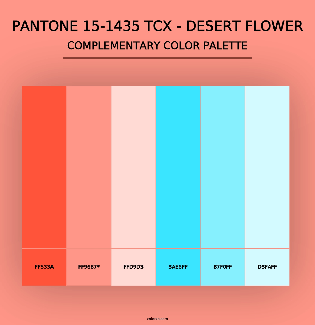 PANTONE 15-1435 TCX - Desert Flower - Complementary Color Palette