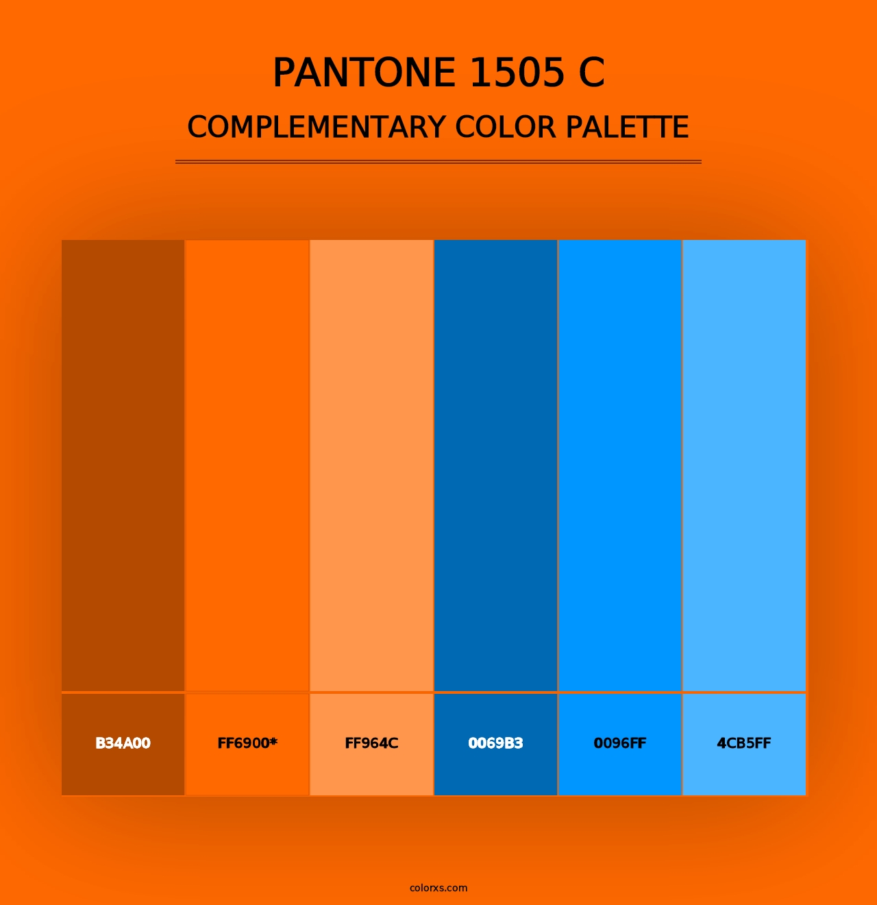 PANTONE 1505 C - Complementary Color Palette