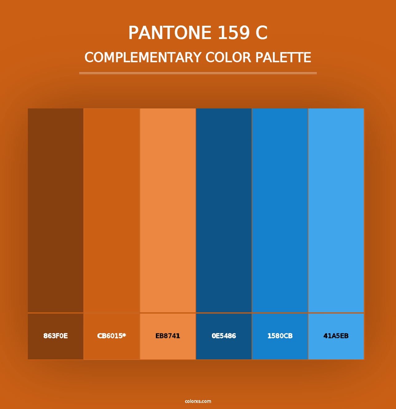 PANTONE 159 C - Complementary Color Palette