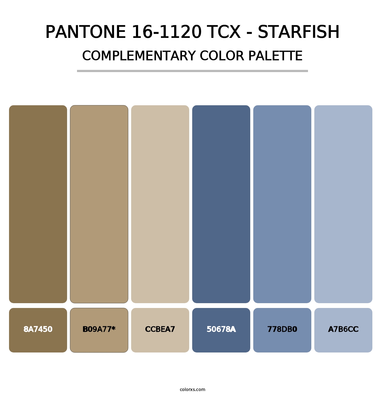 PANTONE 16-1120 TCX - Starfish - Complementary Color Palette