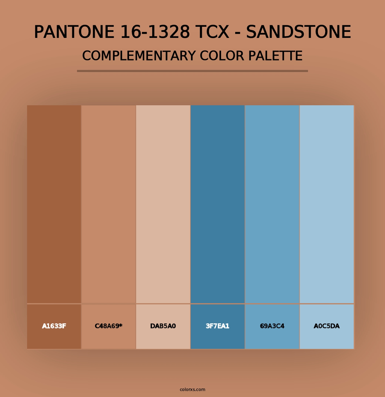 PANTONE 16-1328 TCX - Sandstone - Complementary Color Palette