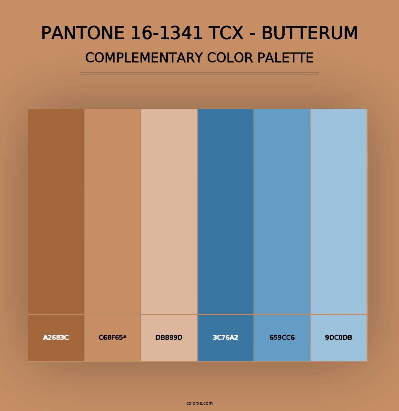 PANTONE 16-1341 TCX - Butterum - Complementary Color Palette