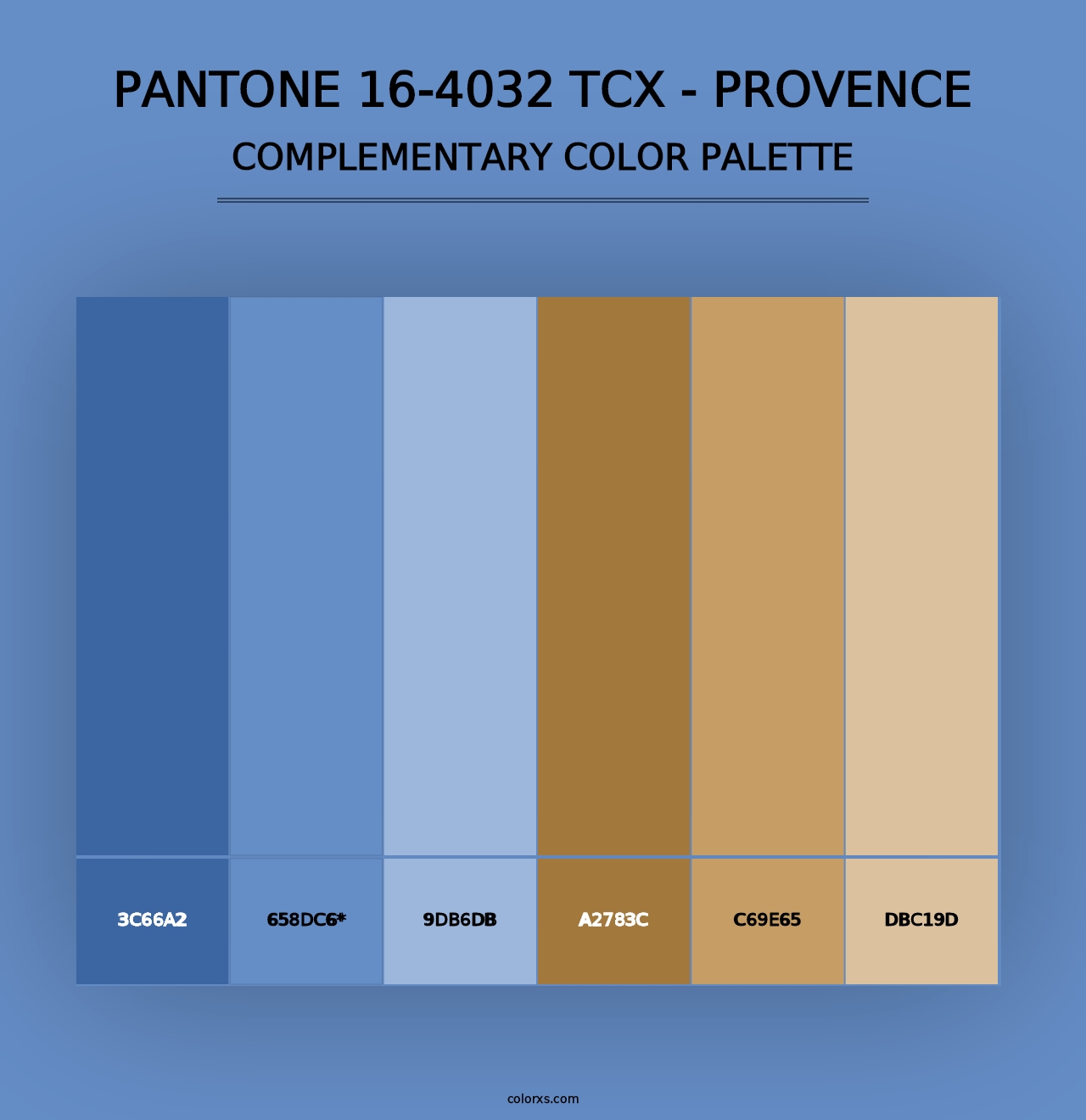 PANTONE 16-4032 TCX - Provence - Complementary Color Palette