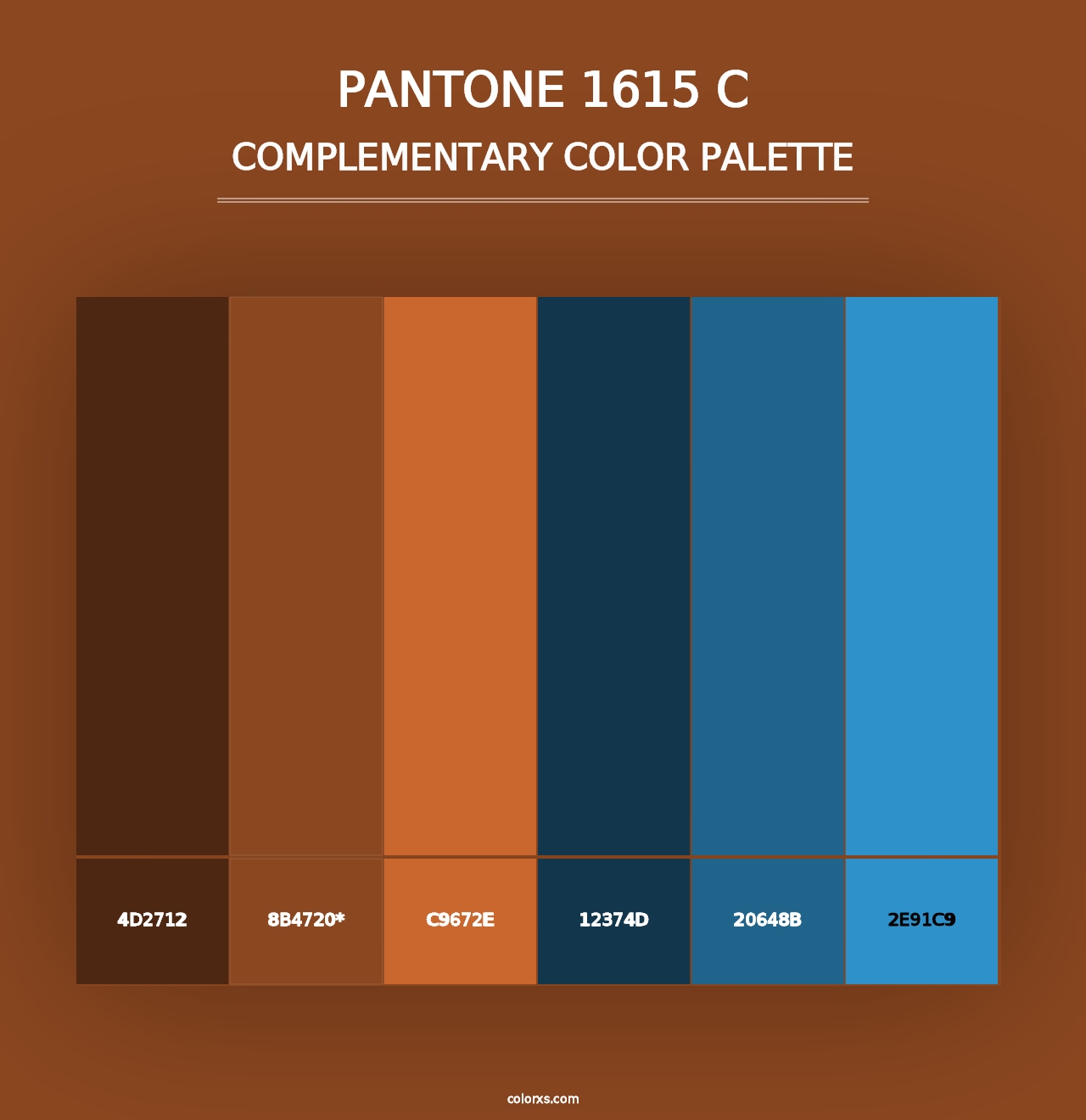 PANTONE 1615 C - Complementary Color Palette