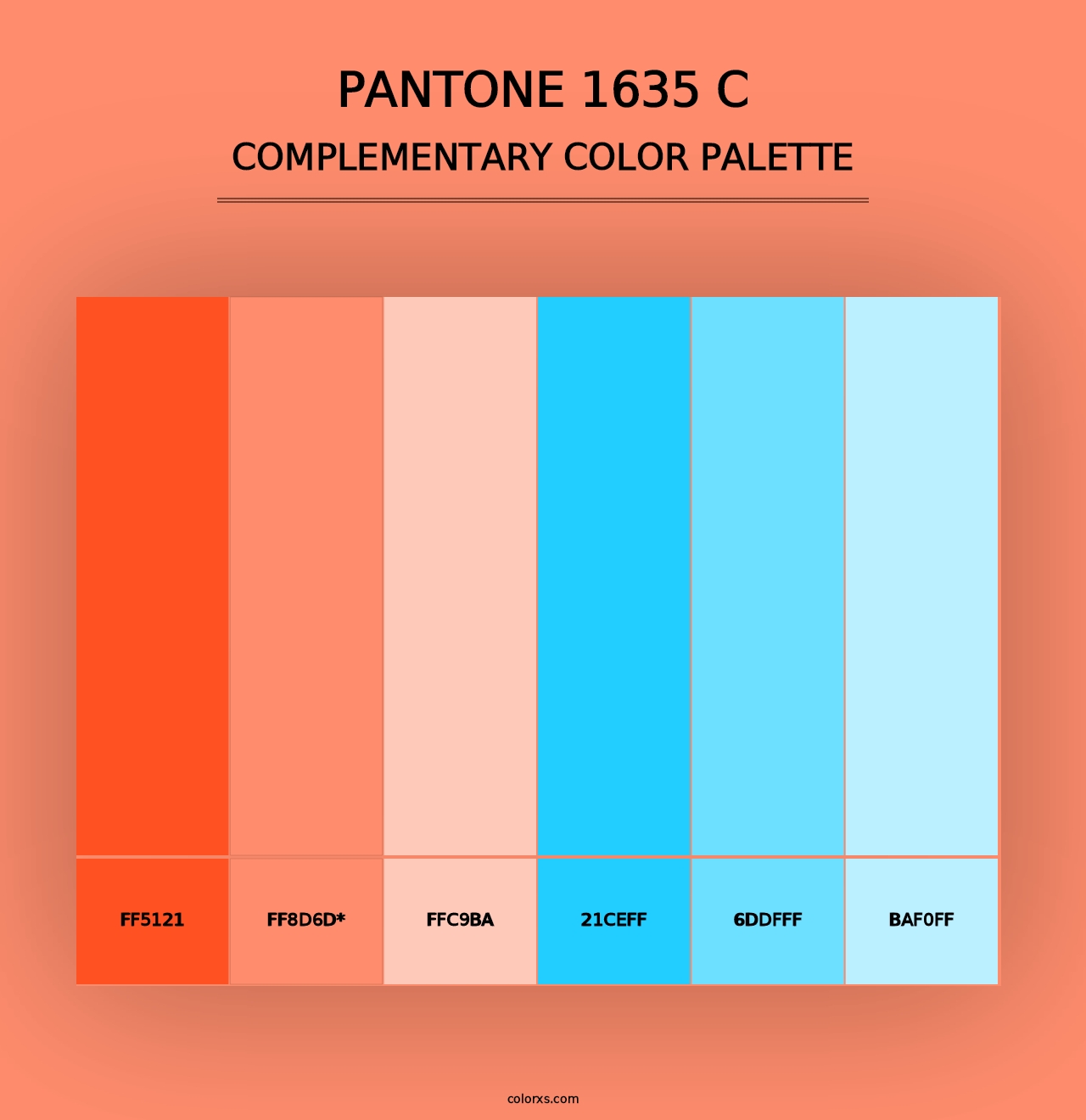 PANTONE 1635 C - Complementary Color Palette