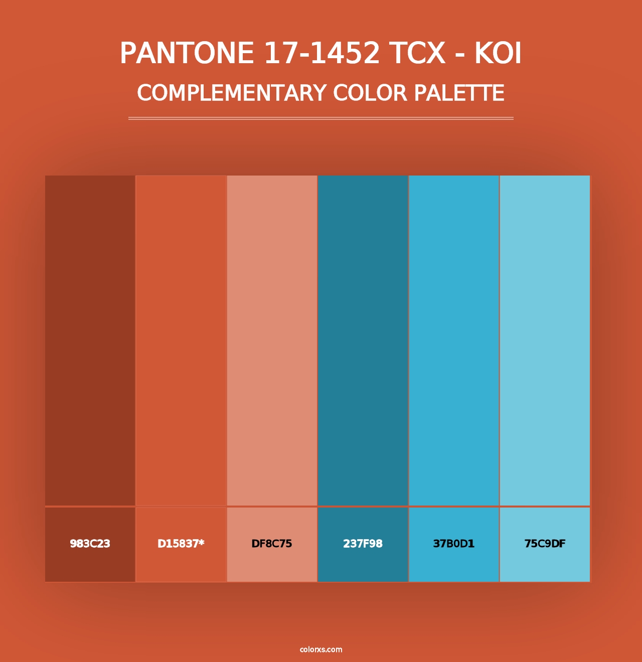 PANTONE 17-1452 TCX - Koi - Complementary Color Palette