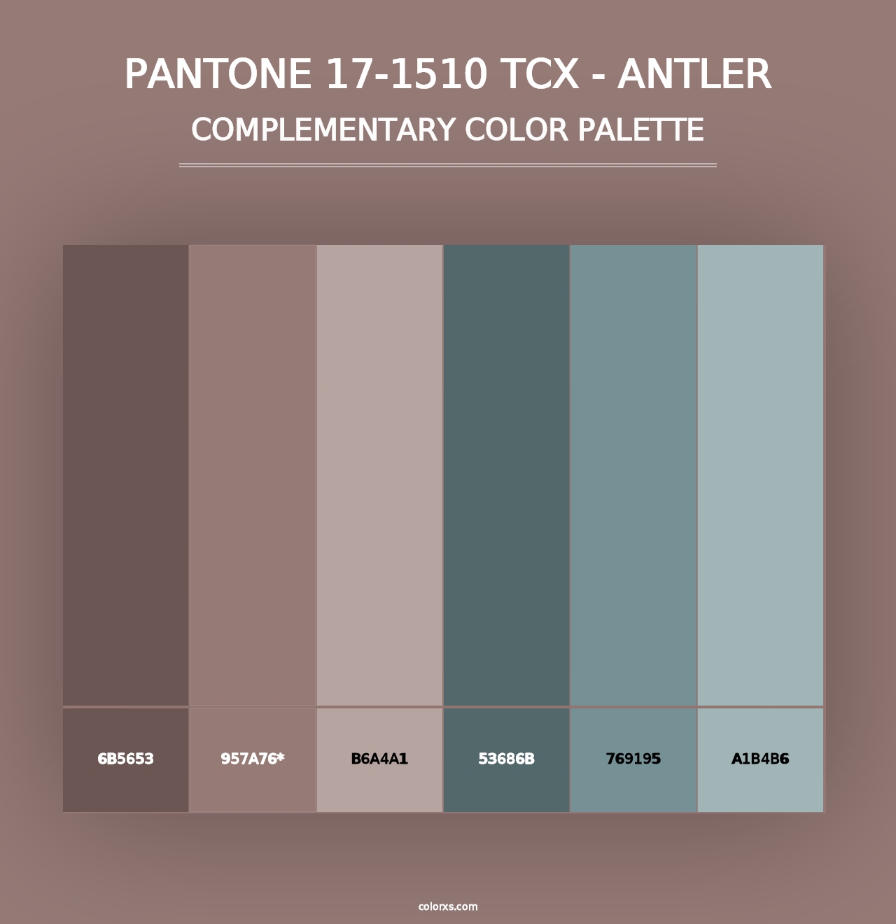 PANTONE 17-1510 TCX - Antler - Complementary Color Palette