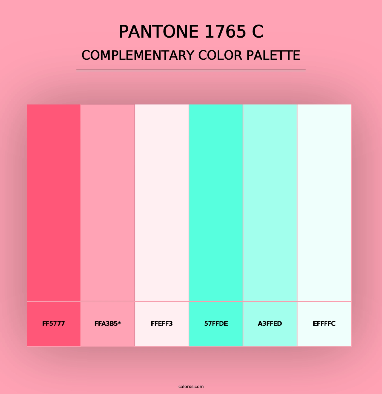 PANTONE 1765 C - Complementary Color Palette