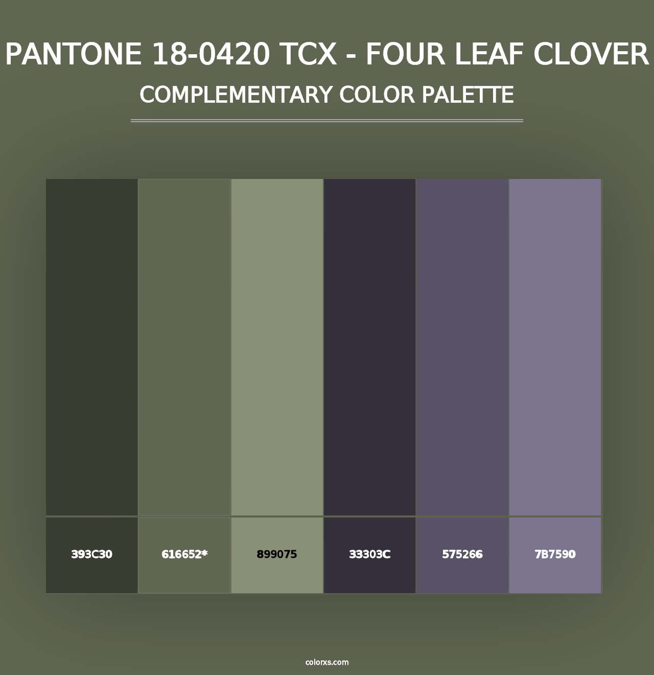 PANTONE 18-0420 TCX - Four Leaf Clover - Complementary Color Palette