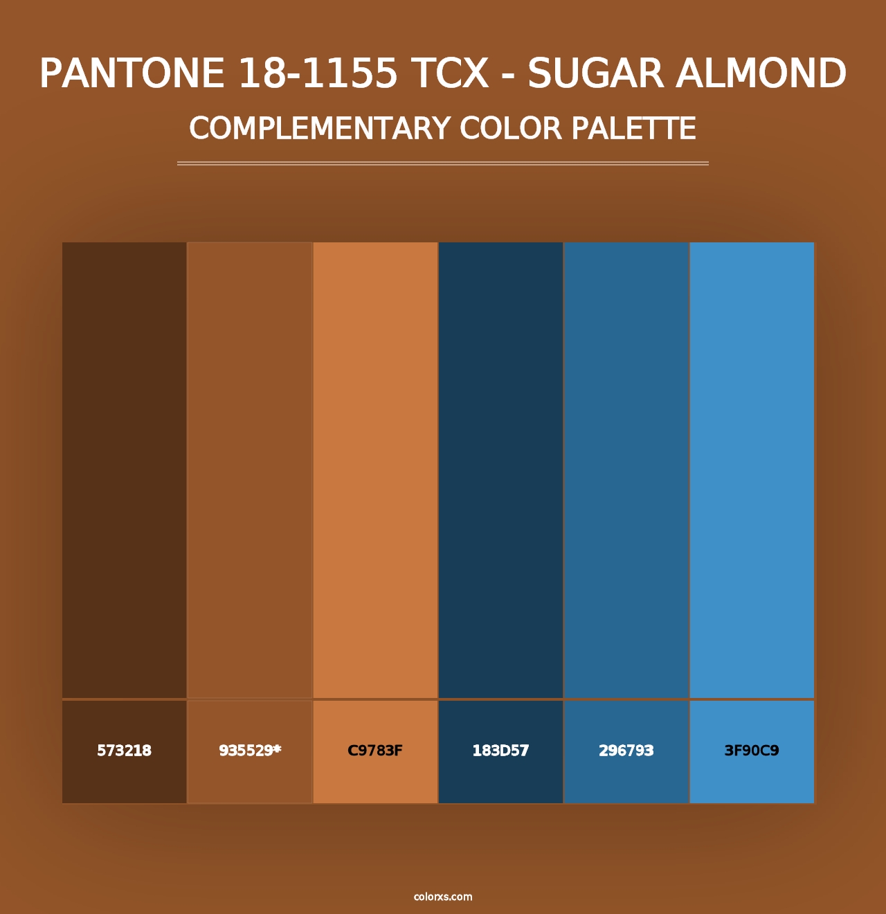 PANTONE 18-1155 TCX - Sugar Almond - Complementary Color Palette