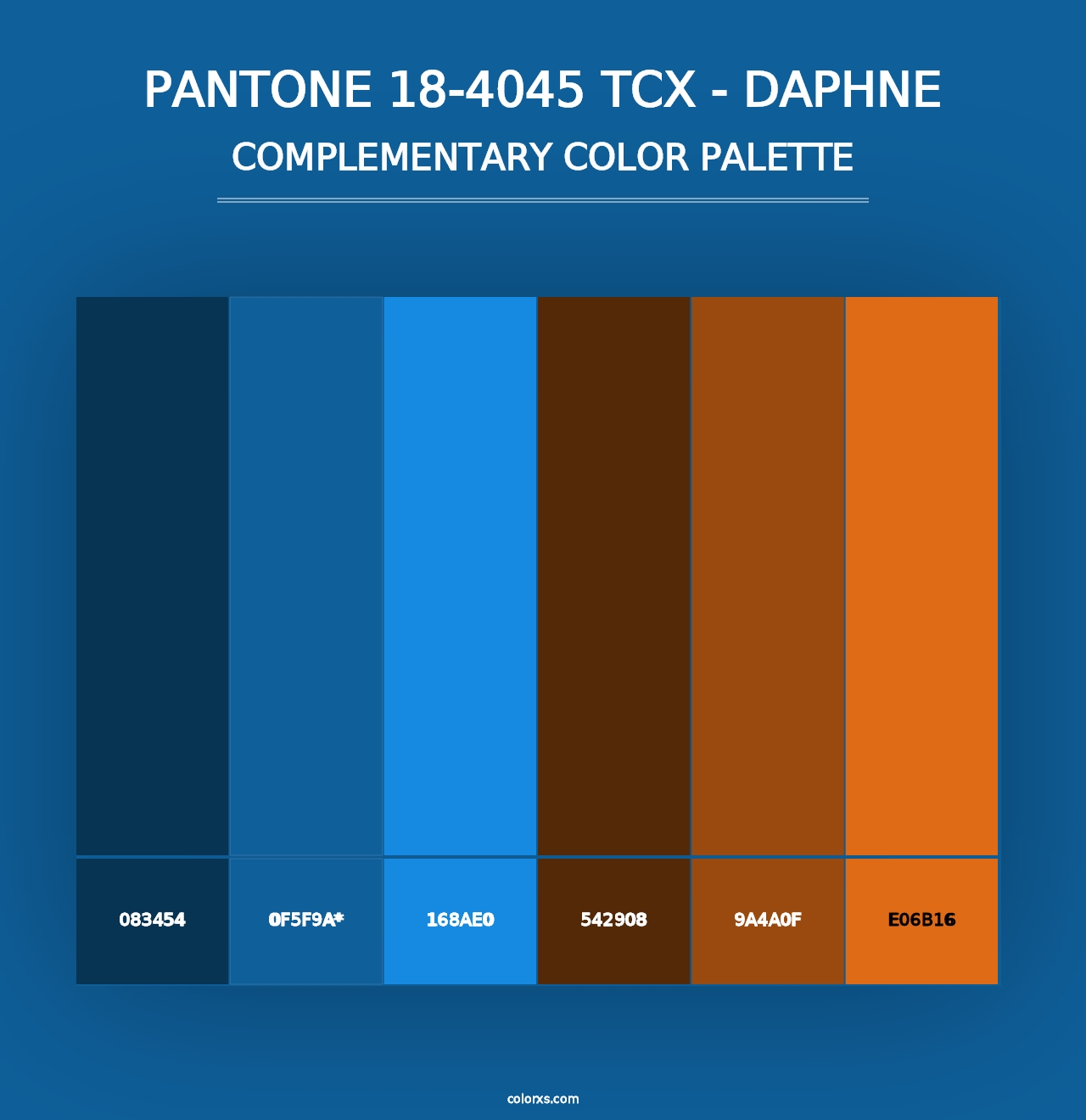 PANTONE 18-4045 TCX - Daphne - Complementary Color Palette