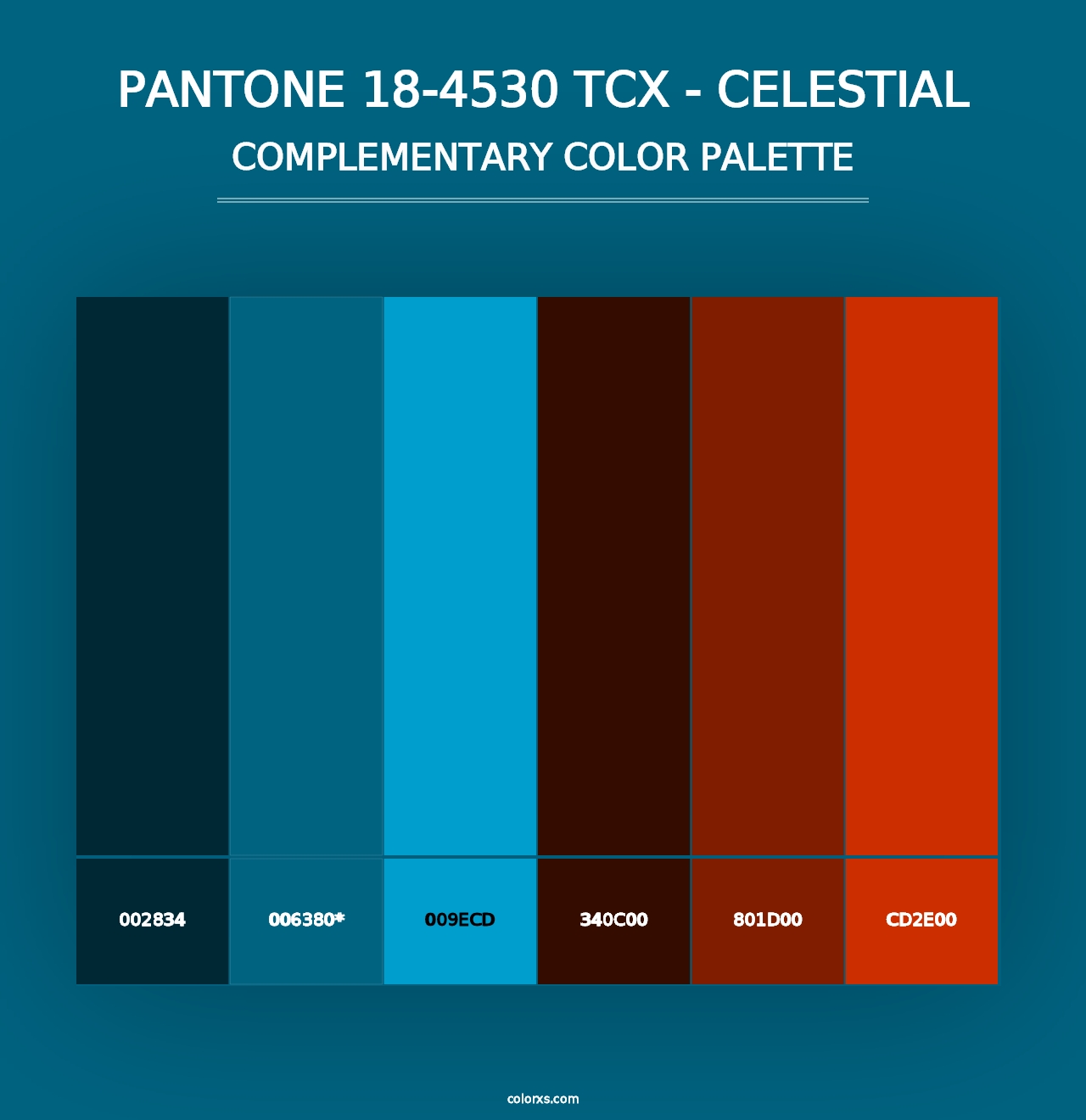 PANTONE 18-4530 TCX - Celestial - Complementary Color Palette