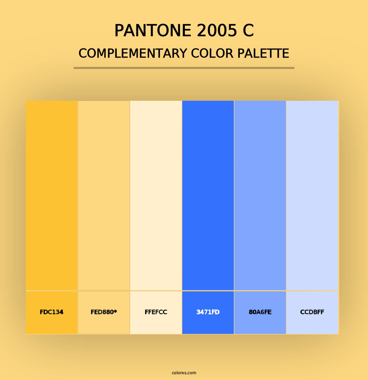 PANTONE 2005 C - Complementary Color Palette