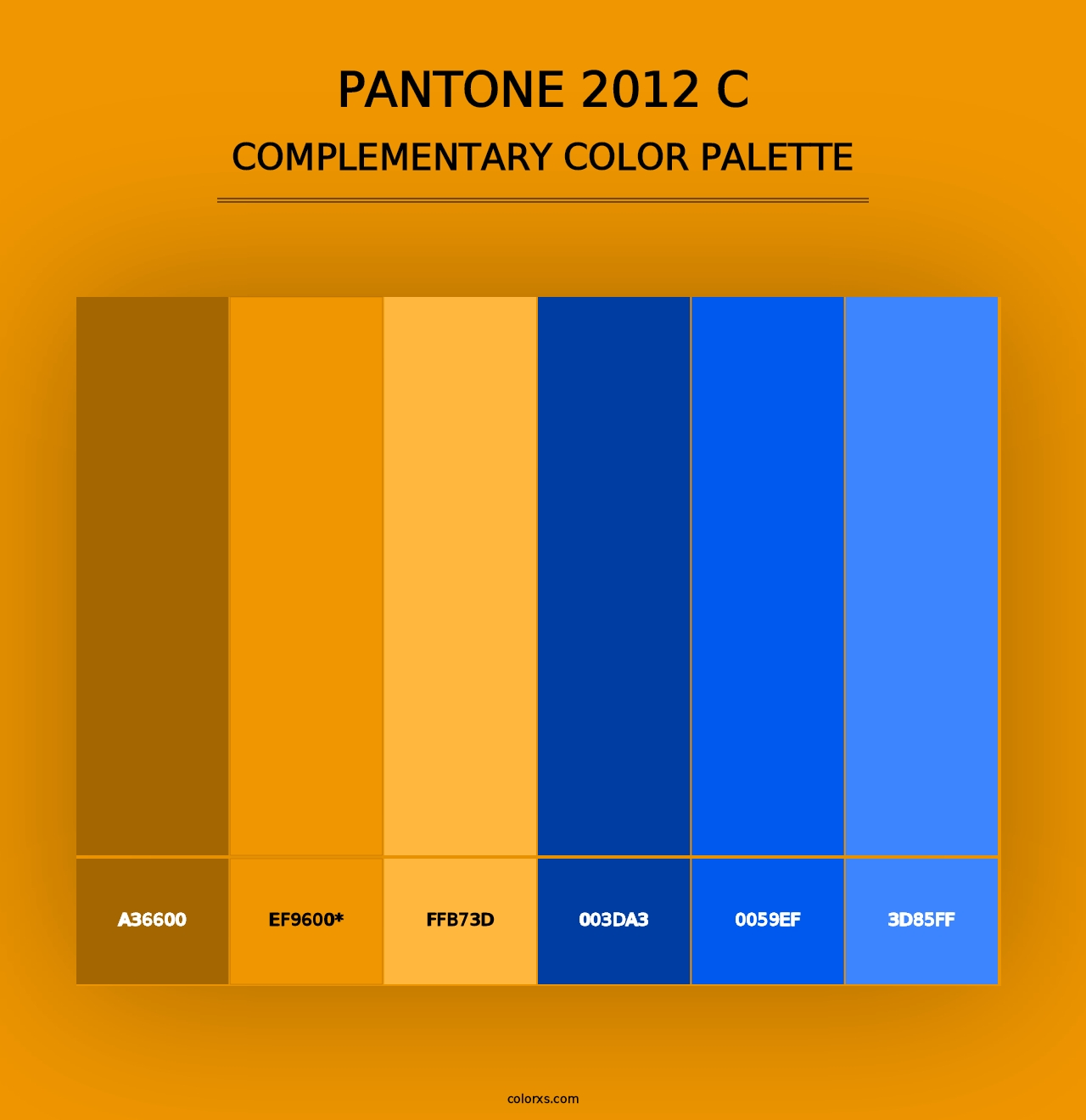 PANTONE 2012 C - Complementary Color Palette