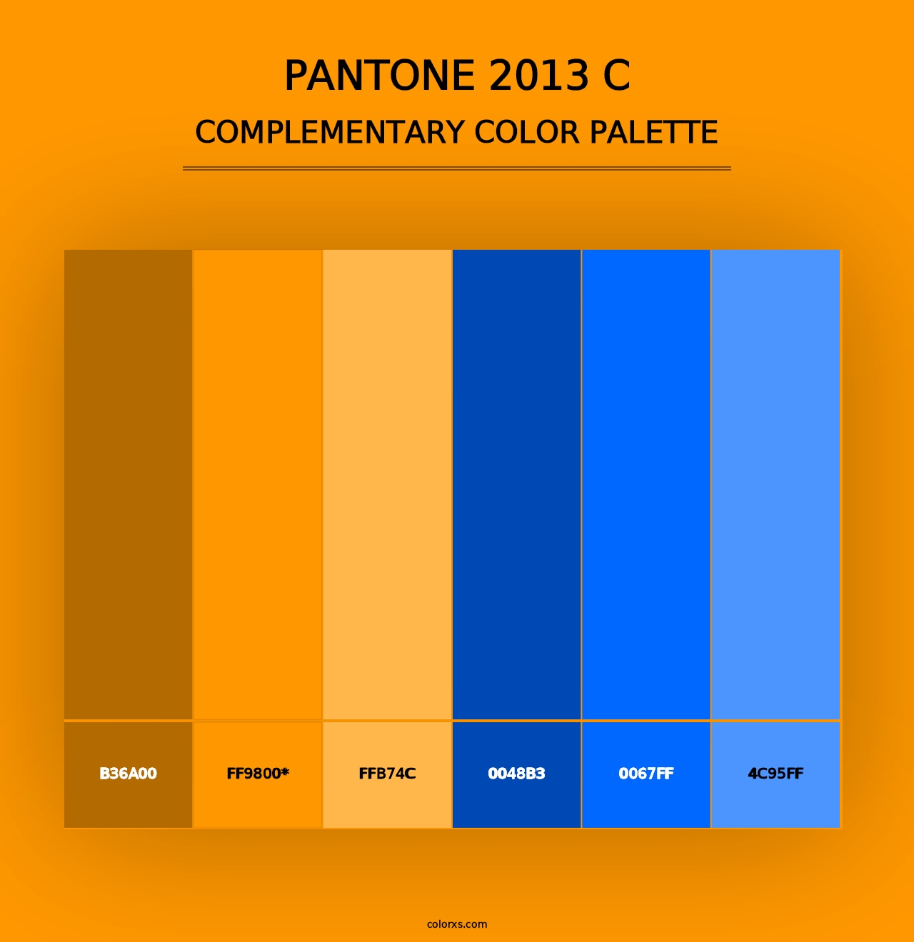 PANTONE 2013 C - Complementary Color Palette