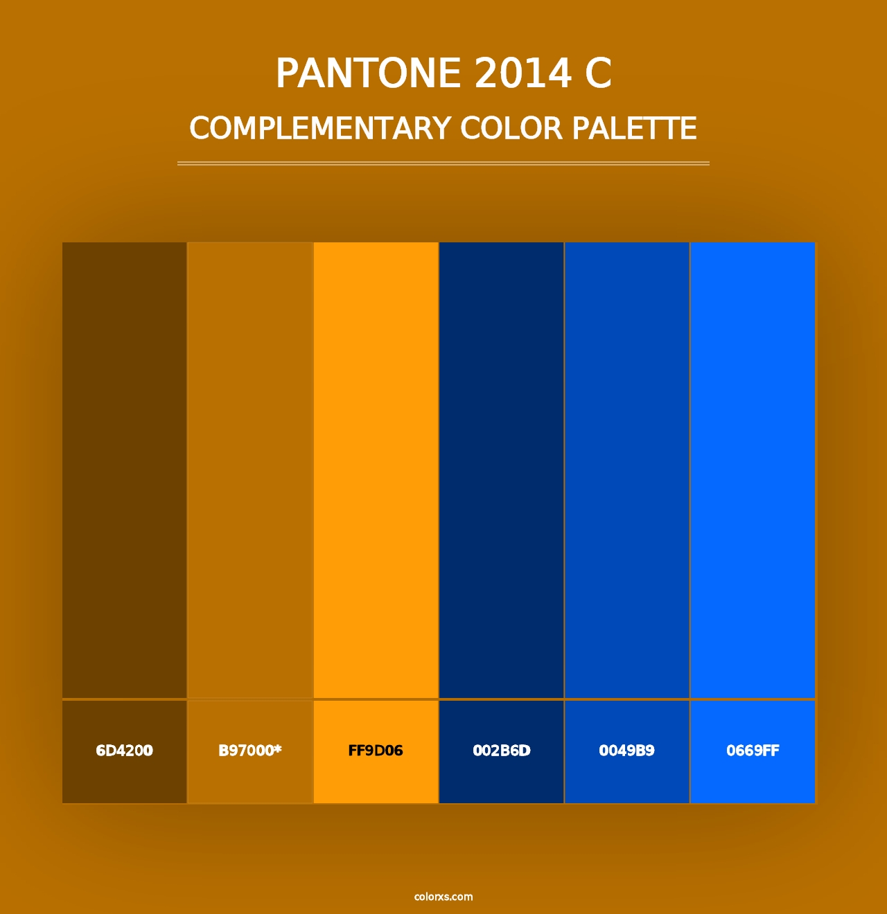 PANTONE 2014 C - Complementary Color Palette