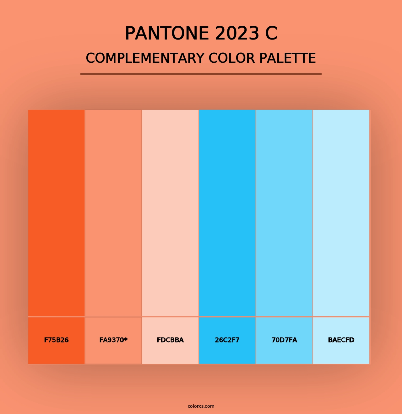 PANTONE 2023 C - Complementary Color Palette