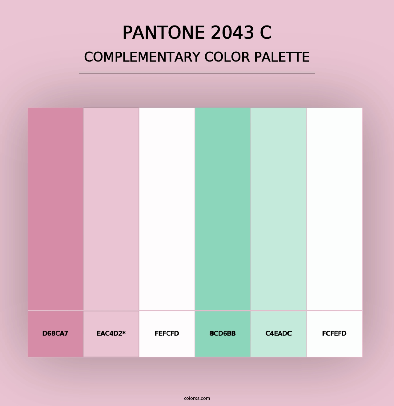 PANTONE 2043 C - Complementary Color Palette