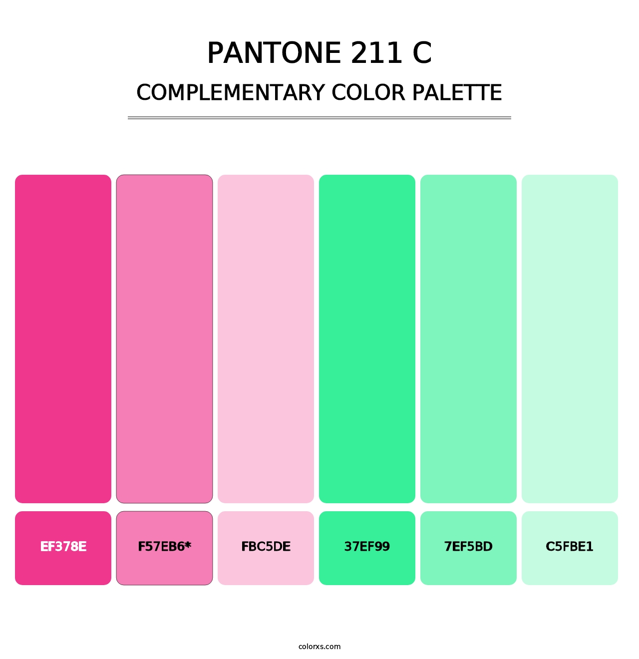 PANTONE 211 C - Complementary Color Palette