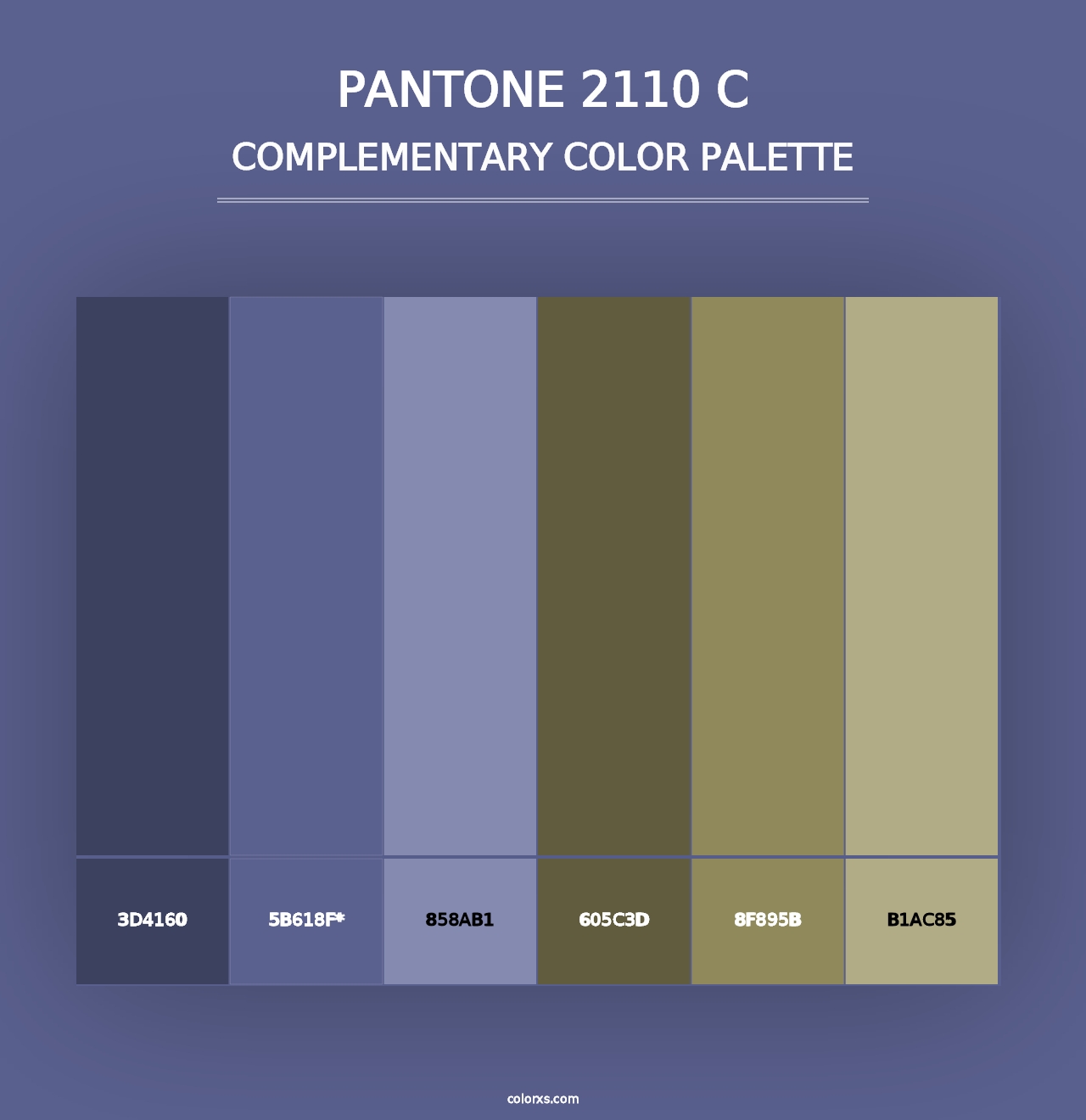 PANTONE 2110 C - Complementary Color Palette