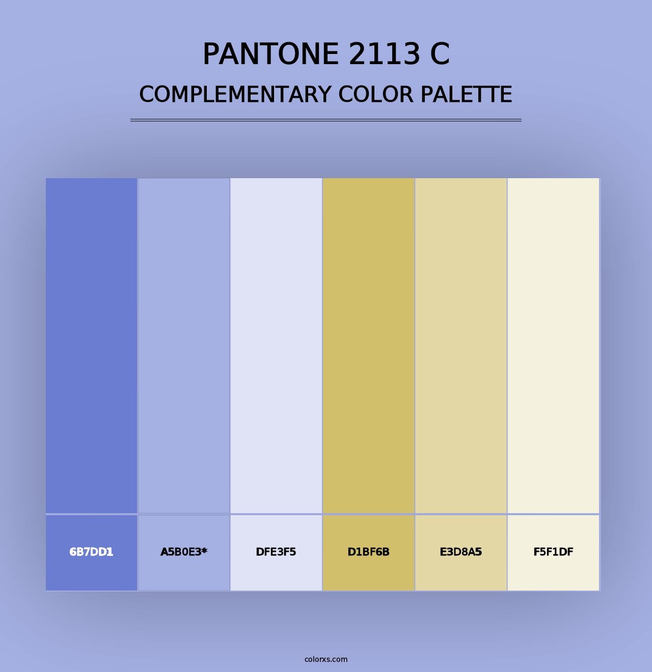 PANTONE 2113 C - Complementary Color Palette