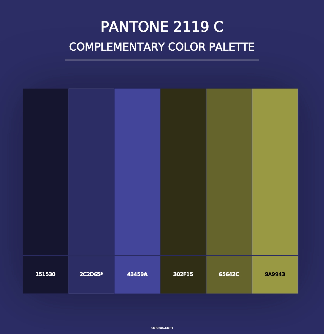 PANTONE 2119 C - Complementary Color Palette