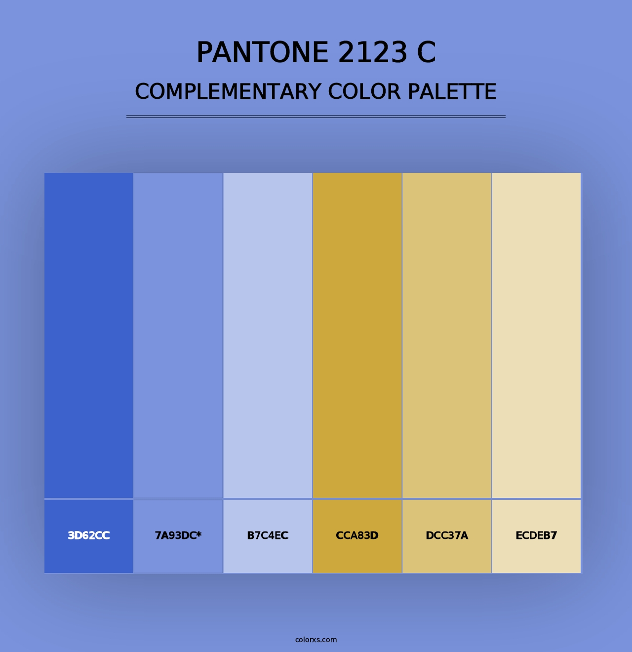 PANTONE 2123 C - Complementary Color Palette