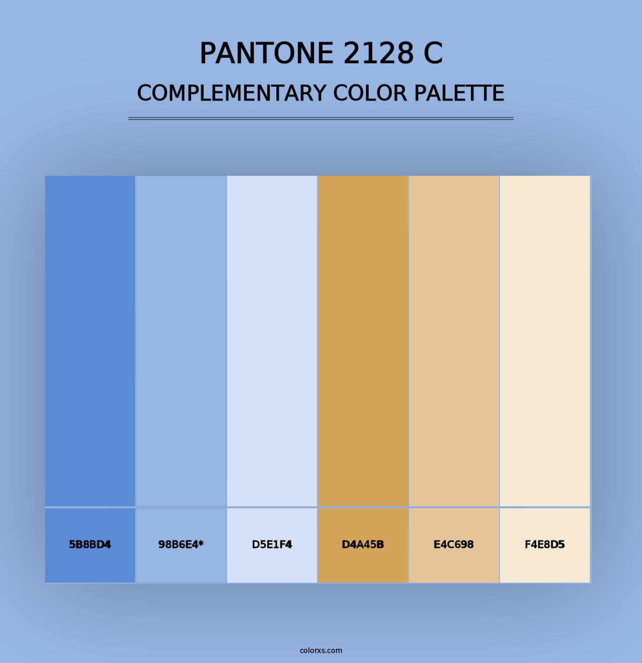 PANTONE 2128 C - Complementary Color Palette