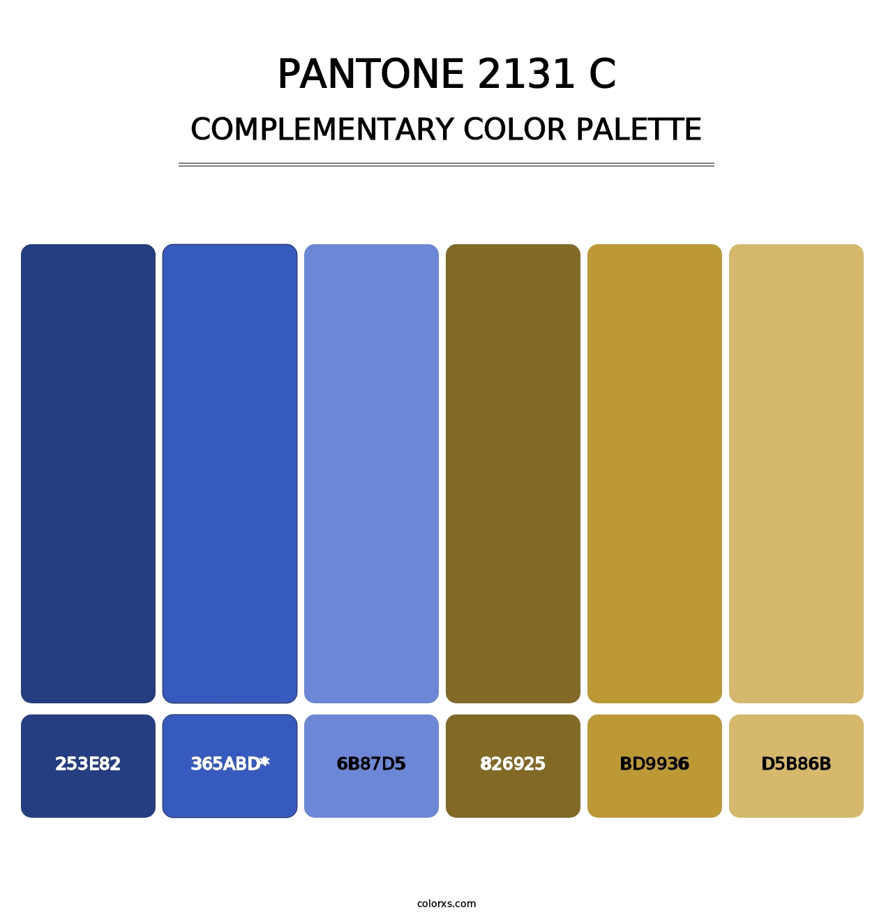 PANTONE 2131 C - Complementary Color Palette