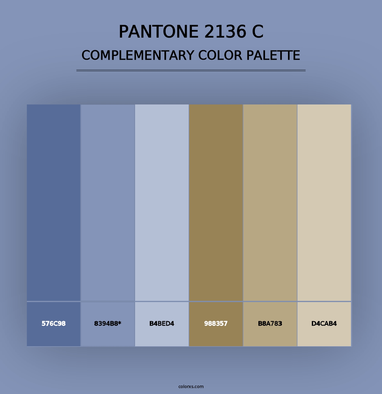 PANTONE 2136 C - Complementary Color Palette